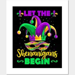 Let The Shenanigans Begin Mardi Gras Kids Men Women Posters and Art